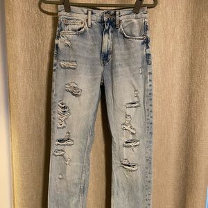 Zara ripped denim